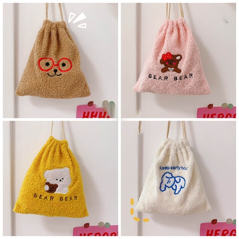 Multifunktionel kosmetiktaske makeup-pung toiletartikler rejse snoretræk organizer