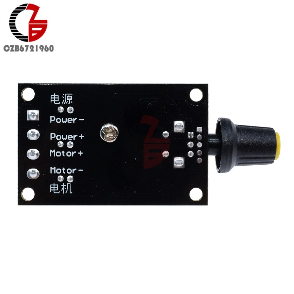 6-28V Voltage Regulator 3A 80W PWM DC Motor Speed Controller Regulator 12V 24V Adjustable Variable Speed Control