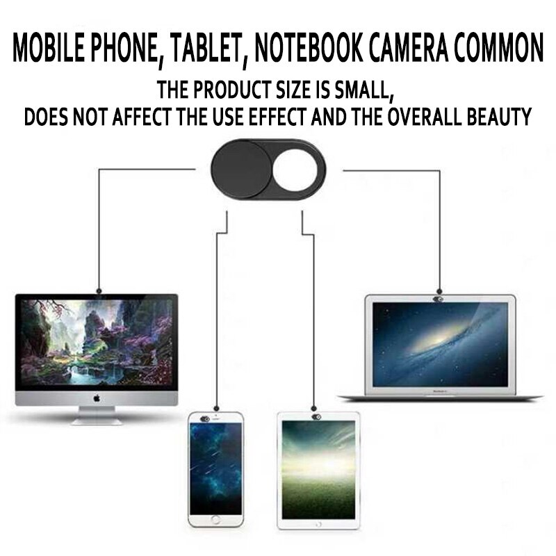 6PCS Metal Alloy Webcam Cover Smartphone Front Camera Cover Case for Macbook Laptop iPad Magic Privacy Phone Web Camera Cover