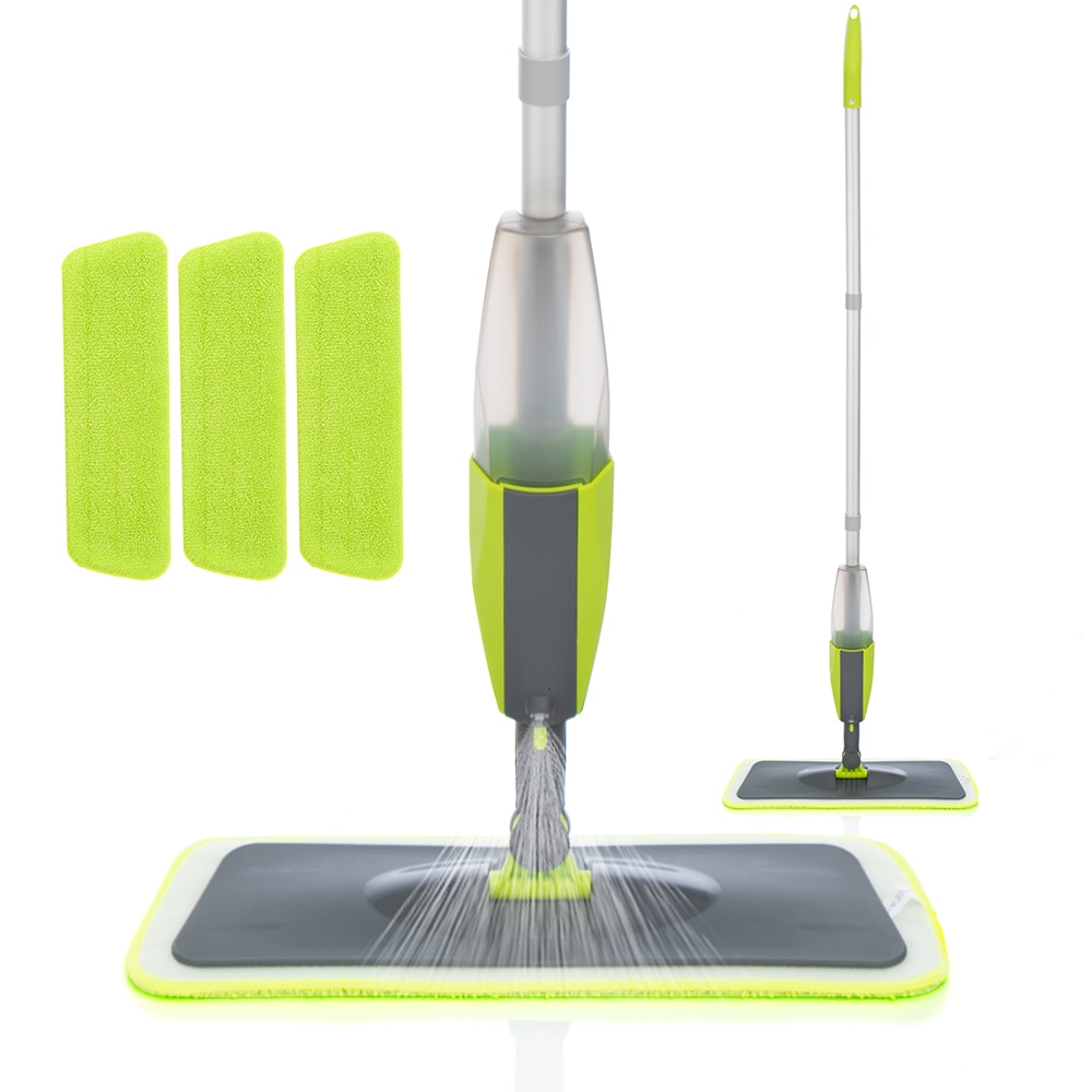 Spray Mop Bezem Set Magic Mop Houten Vloer Platte Mops Huis Schoonmaken Tool Huishouden Met Herbruikbare Microfiber Pads