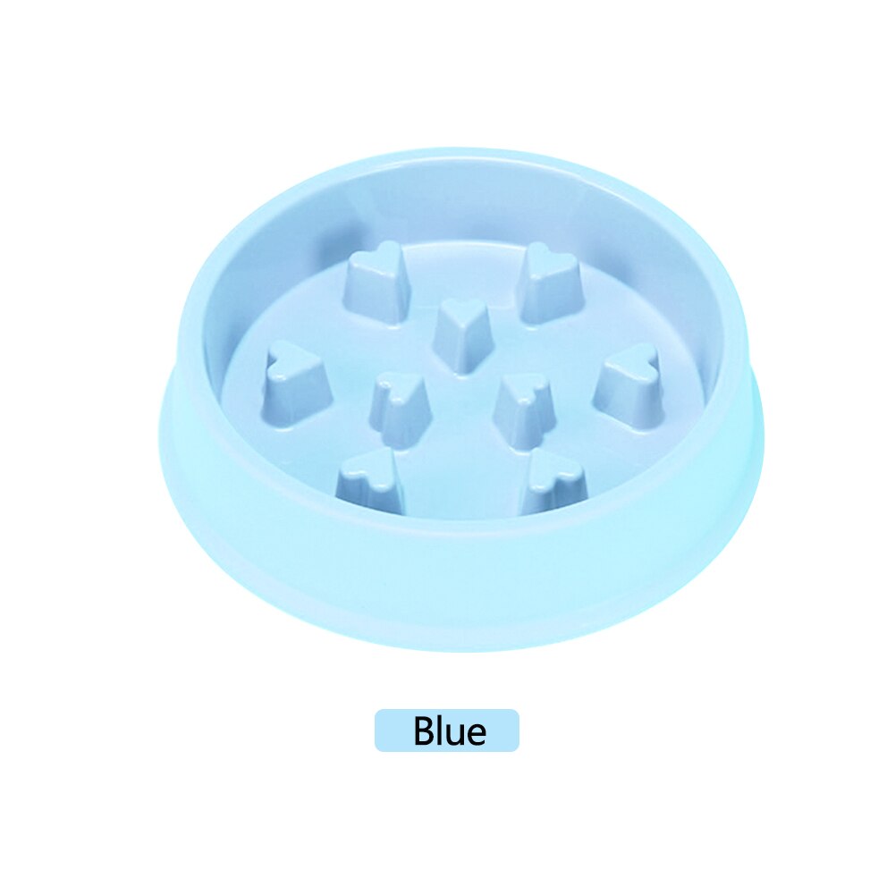 Portable Pet Dog Feeding Food Bowls Puppy Slow Down Eating Feeder Dish Bowl Prevent Obesity Pet Cats Dogs Supplies: Blue-02