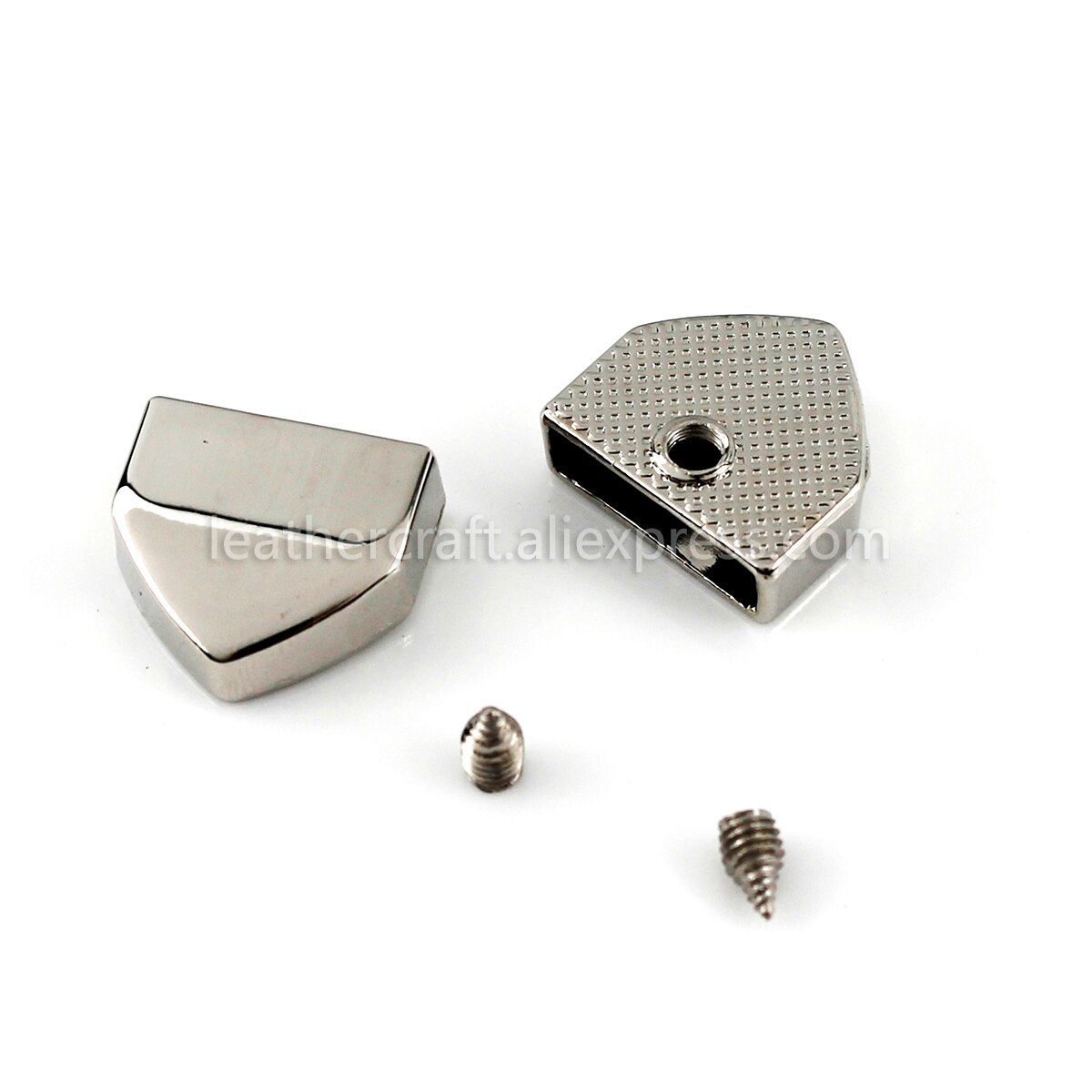 10pcs Metal Zipper Stopper Zipper Tail Clip Stop Tail Plug Head with Screw DIY bag Leather Hardware Leather Craft 13mm(1/2"): Silver