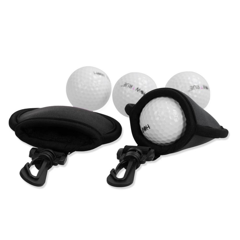 Draagbare Golfbal Houder Taille Bag Neopreen Golf Tee Tas Sport Accessoire Kleine Golfbal Zak Schrobben Tool