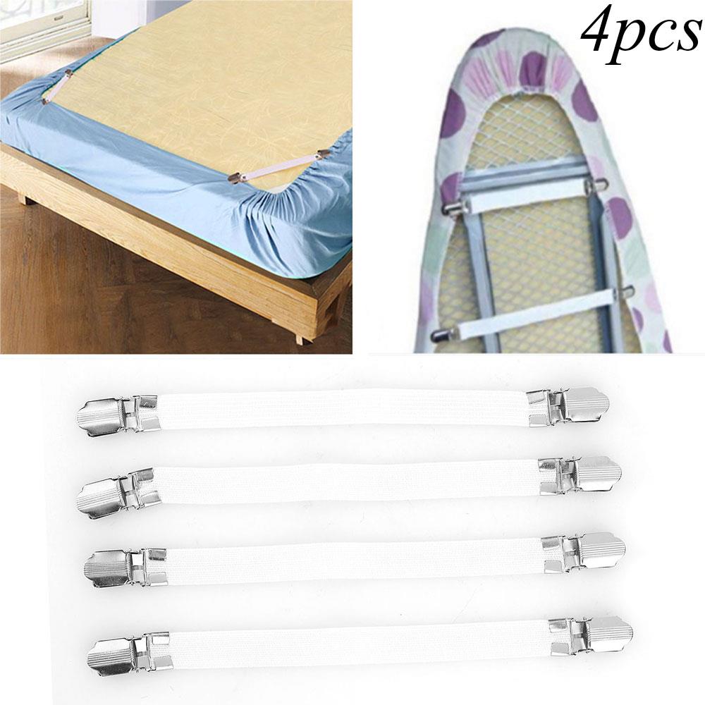 4X Ironing Board Cover Clip Fasteners Brace Bed Sheet Grips Holder Folder