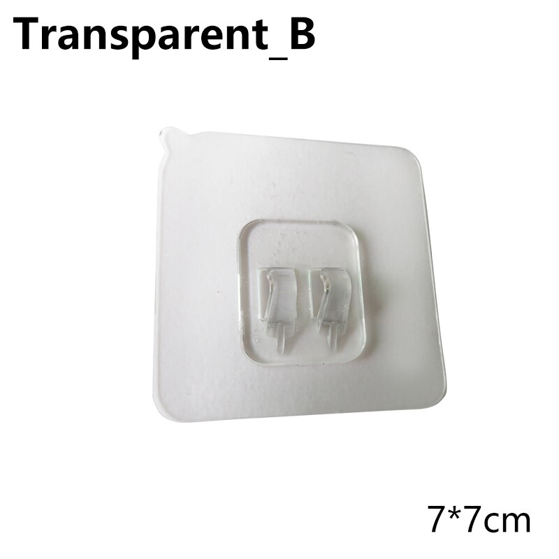 4 stuks plastic haken voor thuis, waterdichte klevende haak voor keuken, badkamer, plank, sticker, muur, sterke klevende haak, hanger: 2