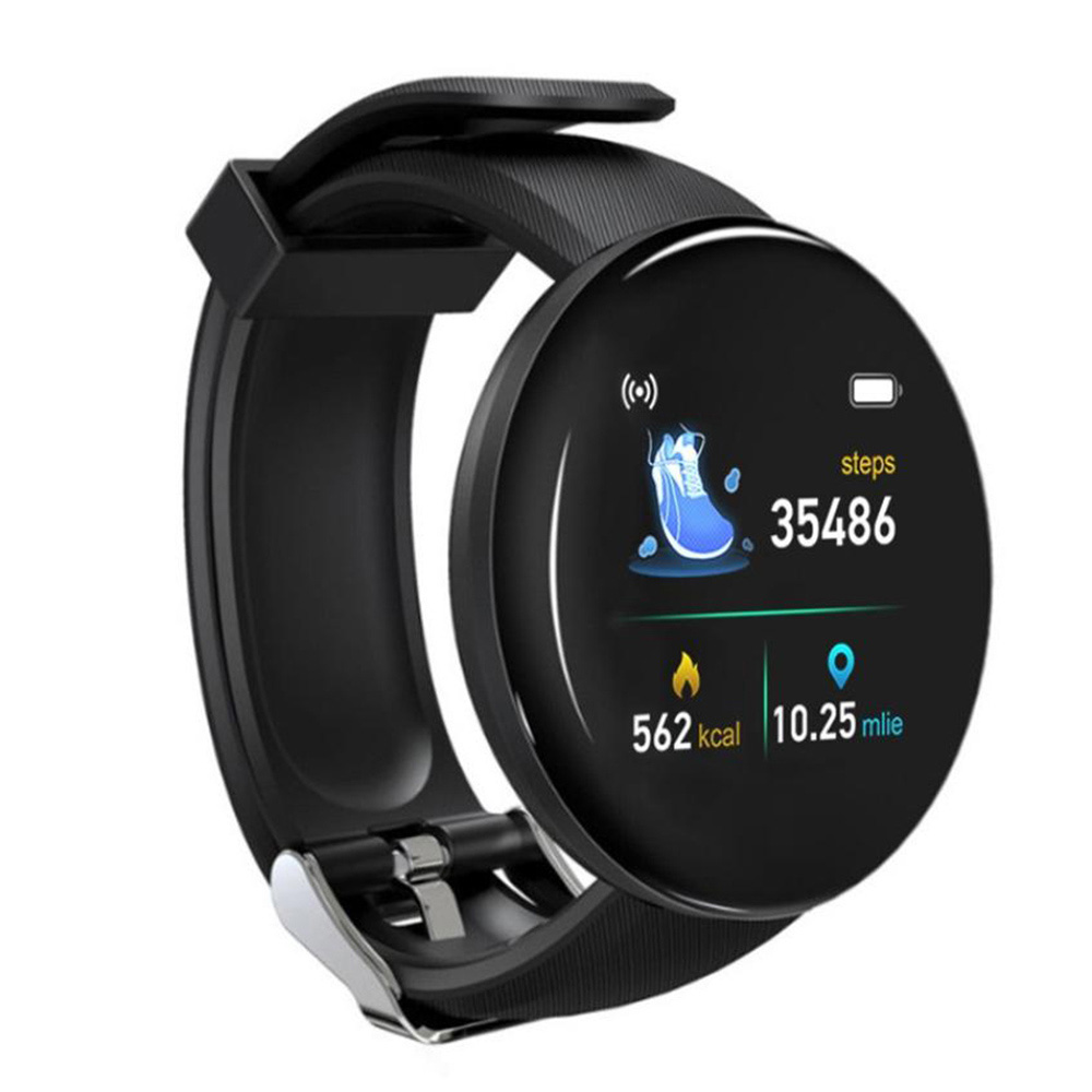 D18 smartwatches für damen und herren mit blutdruck- und herzfrequenzmessung, sport-tracker,  d18s smartwatches im 2er-pack , 116  d13  m3 m4 m6 m5: Schwarz