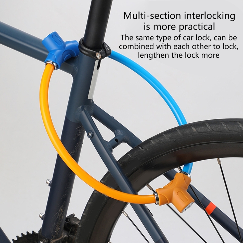Candado antirrobo con forma de anillo para bicicleta, accesorio de seguridad de acero para ciclismo de montaña O carretera