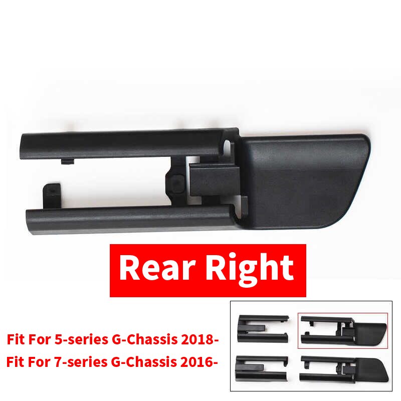 Cubierta de riel de asiento de coche ABS negro, capó de pista deslizante, parte delantera, izquierda, derecha para BMW, nueva serie 5/7, G30 G38 G11 G12