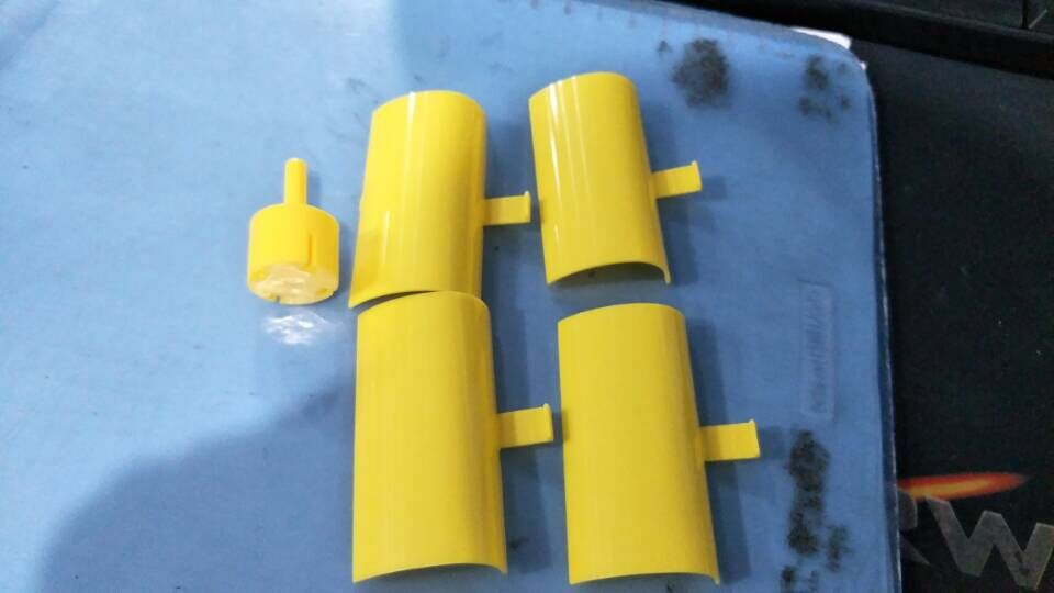 Yellow DC Micro Motor LED Lights Vertical Axis Wind Turbines Generator Blades