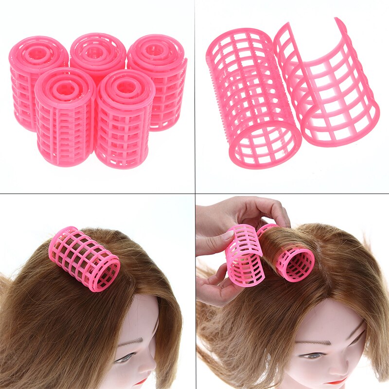 15pcs/Set Plastic Hair Curler Roller Large Grip Styling Roller Curlers Hairdressing DIY Tools Styling Home Use Hair Rollers