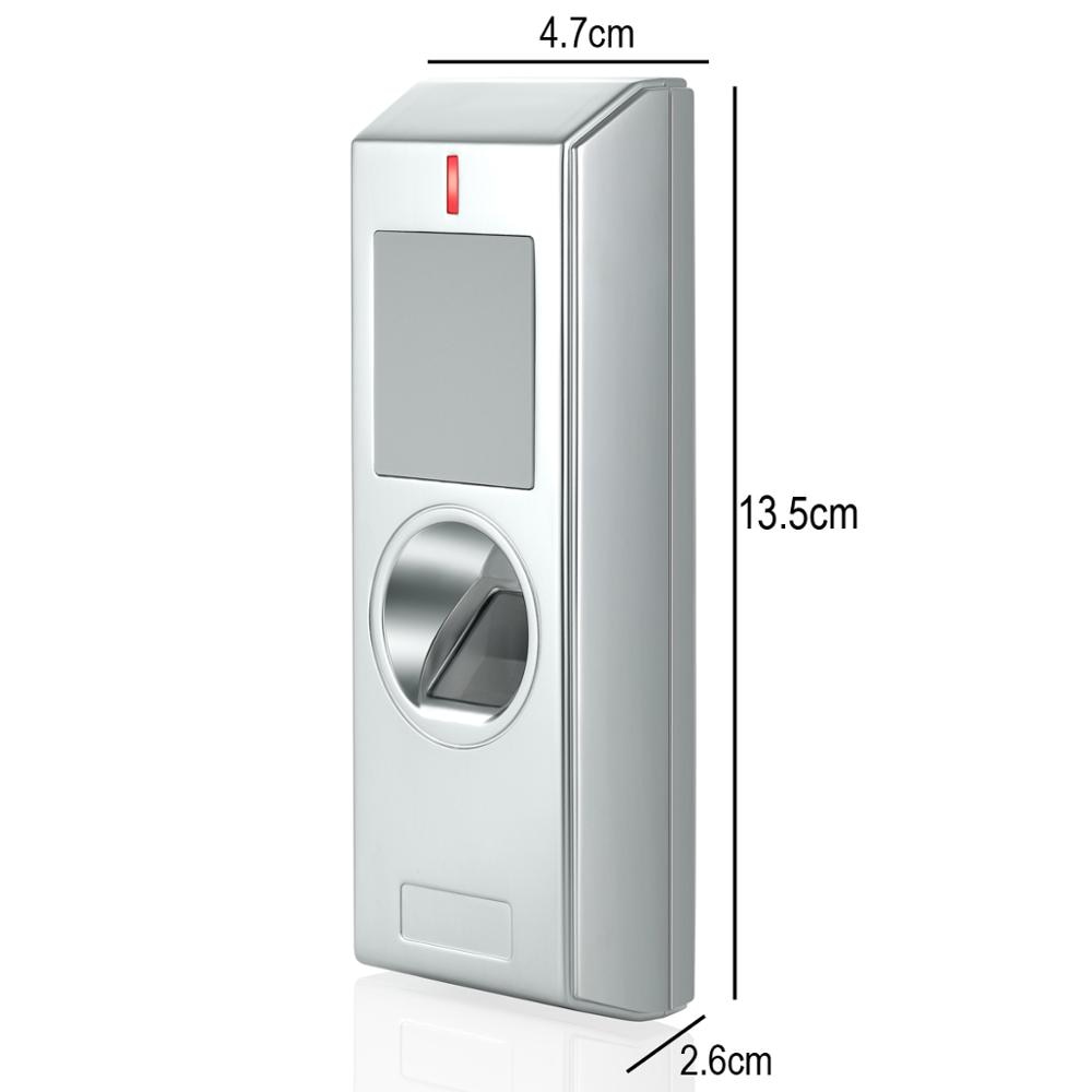 Ip67 vandtæt metal biometrisk fingeraftryk adgangskontrolsystem rfid 125 khz læser dør adgangskontrol 2000 brugere