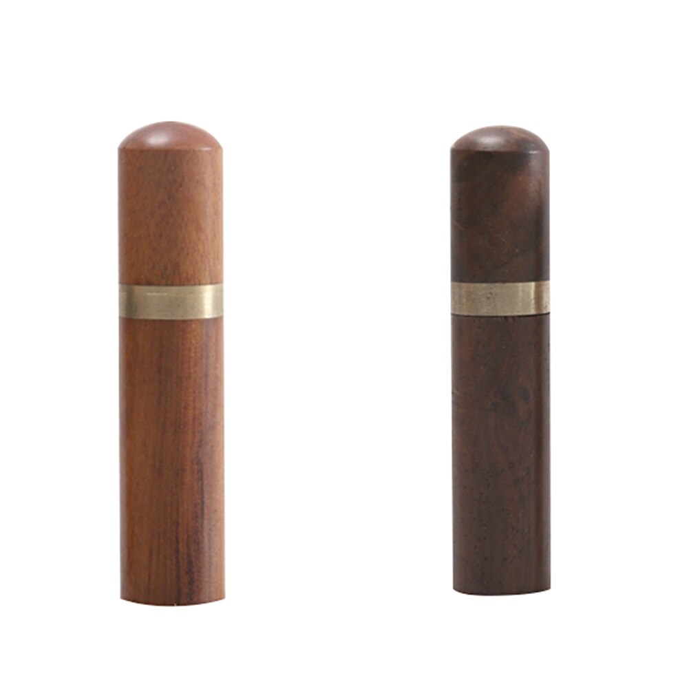 1pc nyttige lær håndverkssynåler etui treboks broderi strikkepinneholder