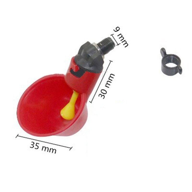 Imixlot ptak automatyczne poidełko miska przepiórka podajnik dla drobiu ptactwo robić klatki na ptaki zwierząt automat robić wody narzędzia robić hodowli: H