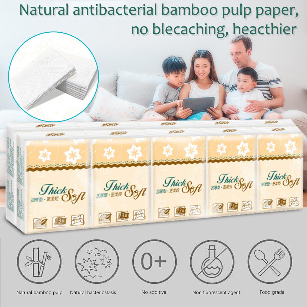10 Pcs Roll Paper Tissue Papierrol 4 Layer Verdikte Huishoudelijke Papier Huis Keuken Accessoires 48 Uur 3