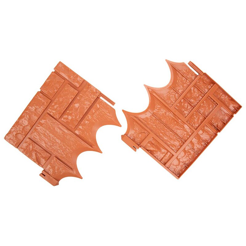 Ogrodzenie plastikowe ogrodowe, 6 sztuk ogrodzenia ogrodowego sztuczne ogrodzenie krajobrazowe chodnik 26X23cm (pomarańczowy)