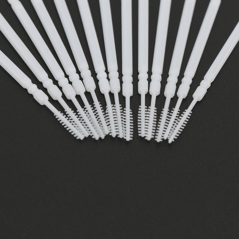300pcs 2-Way Portable Plastic Toothpicks Disposable Personal Cleaning Interdental Brush Teeth Cleaner Sticks Travel Oral Hygiene