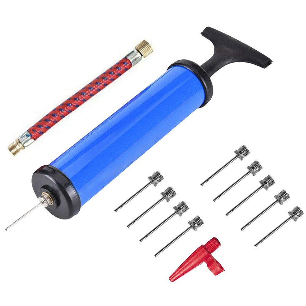 13 st uppblåsbar bärbar handluftpump för fotboll basket sport bollpump uppblåsbar boll hand luftpump med tillbehör