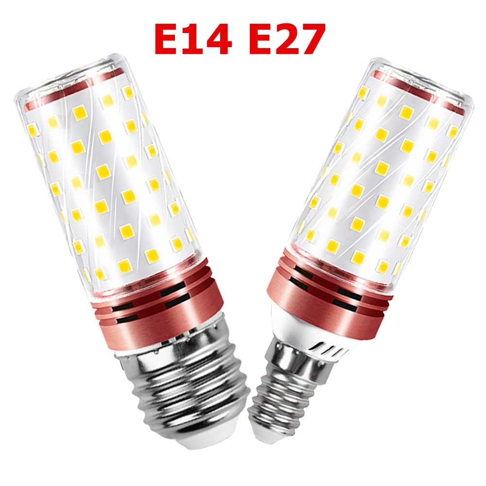 LED Corn Bulbs E14 E27 Screw Base LED Lamp 12W 16W 20W 2835SMD LED Light Bulb Tricolor Adjustable Corn Light 220V for Home Decor
