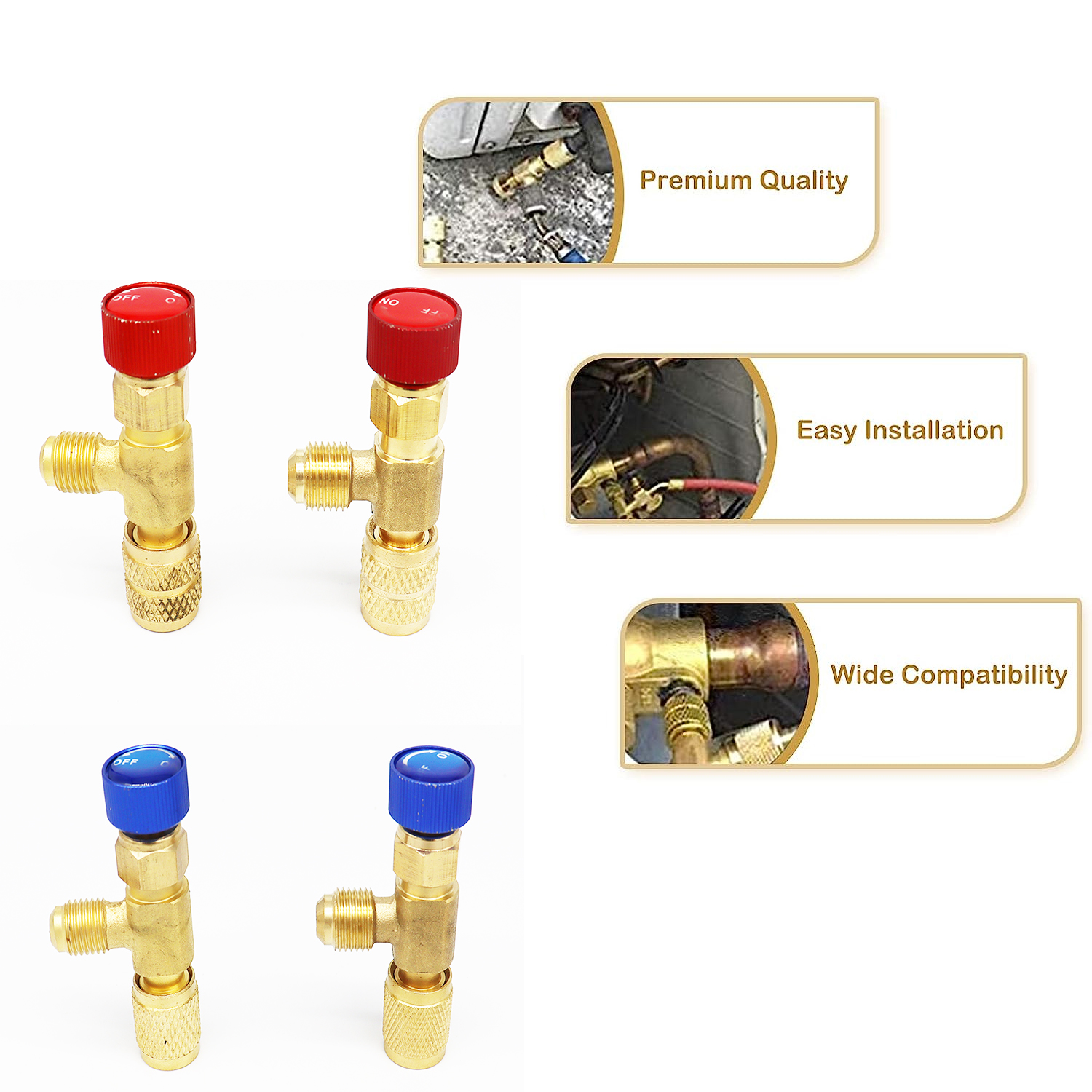 R410A R22 Refrigerant Charging Valve Liquid Safety... – Grandado
