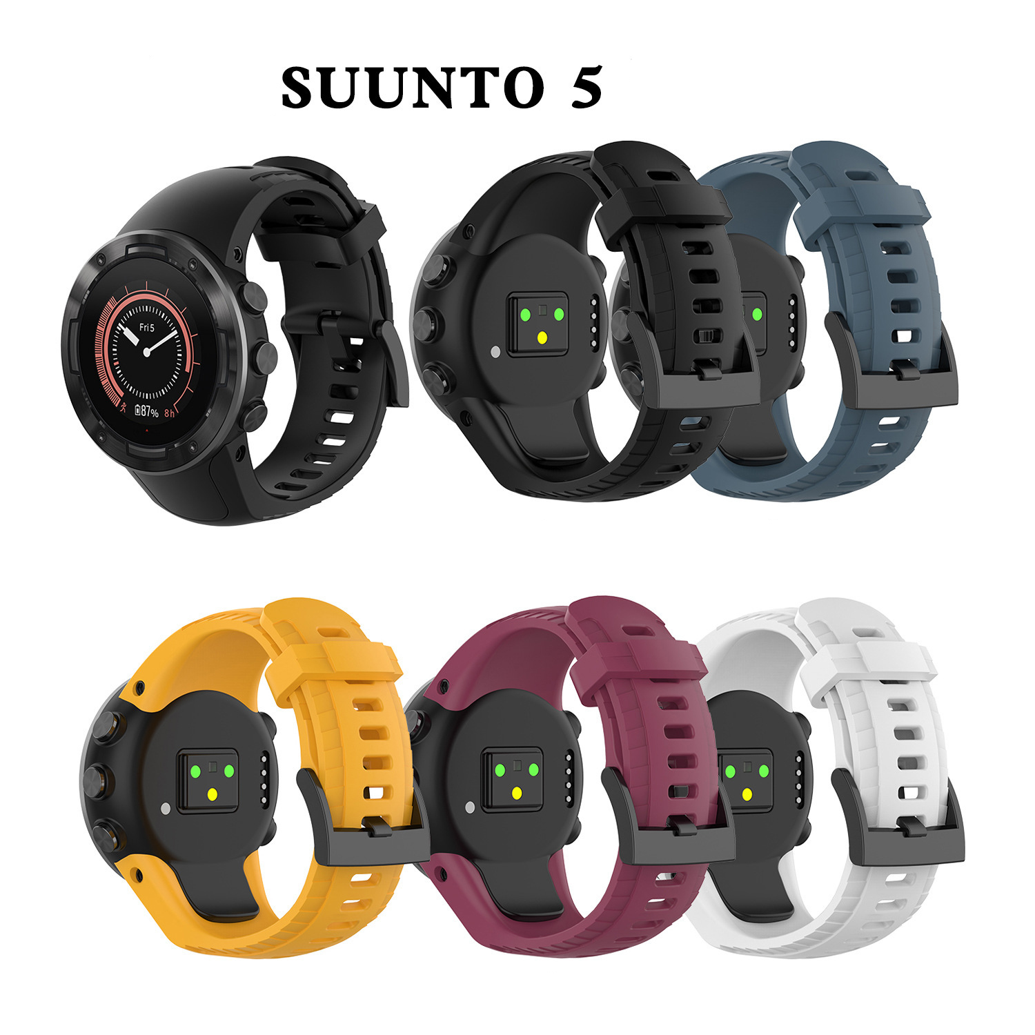 Silicone Strap For Suunto 5 SmartWatch Replacement Bracelet Wristband For Suunto 5 Watch Accessories