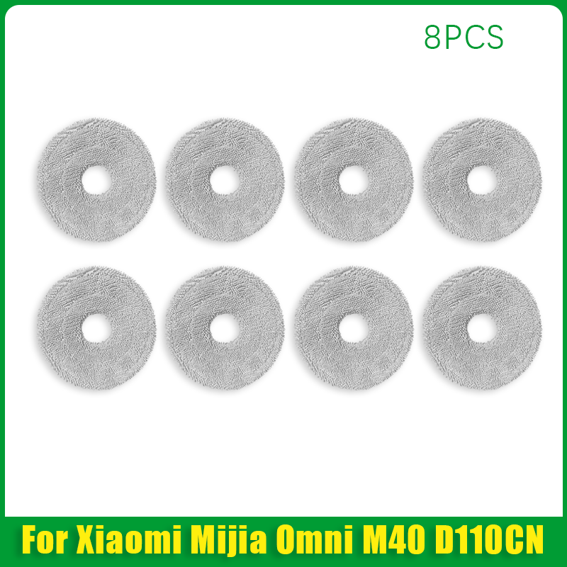 Compatible For Xiaomi Mijia Omni M40 D110CN Replacement Parts Main Side Brush Hepa Filter Mop Cloth Dust Bag Accessories: Orange