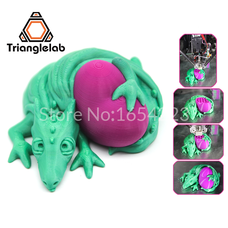 Trianglelab 3Dprinter V6 Cyclops dual head kit 2WAY in 1WAY out 2 in 1 out TL-Feederbowden prometheus System with Titan Extruder