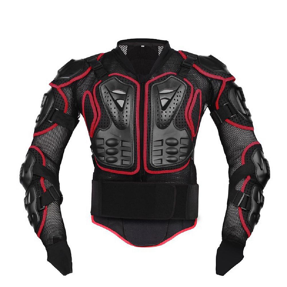 Motorcycle Armor Jacket Motorcycle Armor Vest Chest Gear Parts Protective Shoulder Hand Joint Protection Accessories: Red / M
