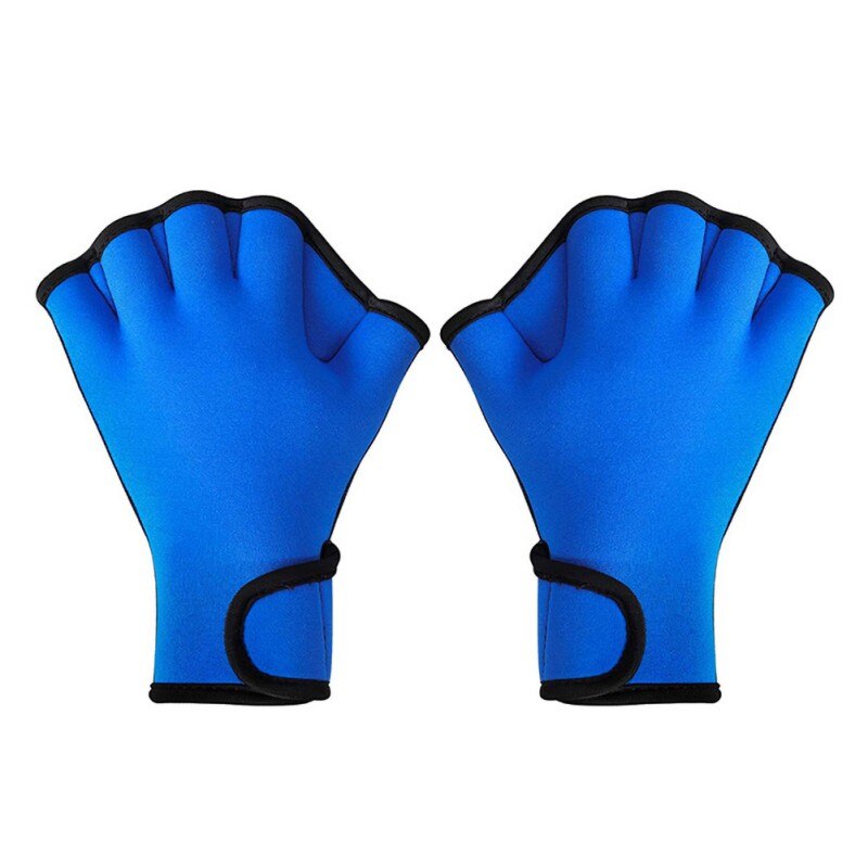 1 paar Schwimmen Tauchen Handschuhe Aquatische Fitness Wasser Widerstand Aqua Fit Paddle Training Finger Handschuhe