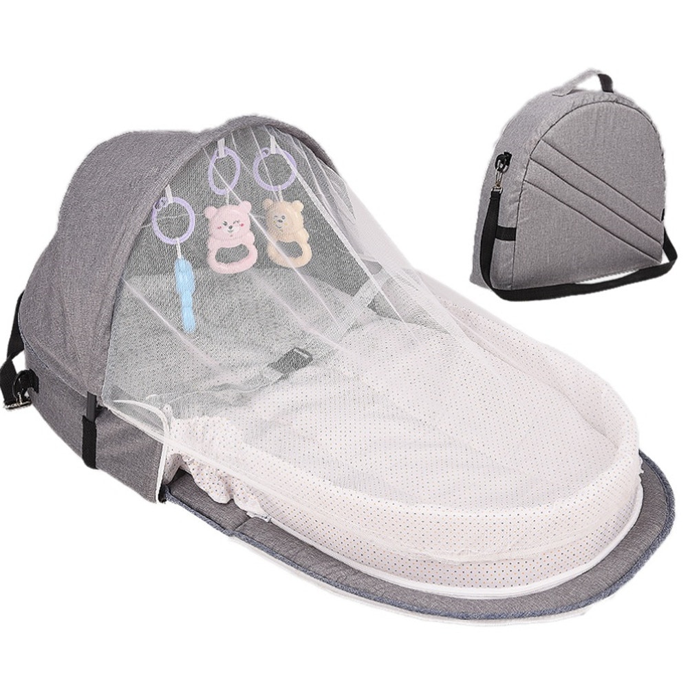 Baby Reizen Bed Zon Bescherming Klamboe Baby Bedjes Opvouwbare Ademend Baby Nest Mummie Luiertassen Slapen Mand