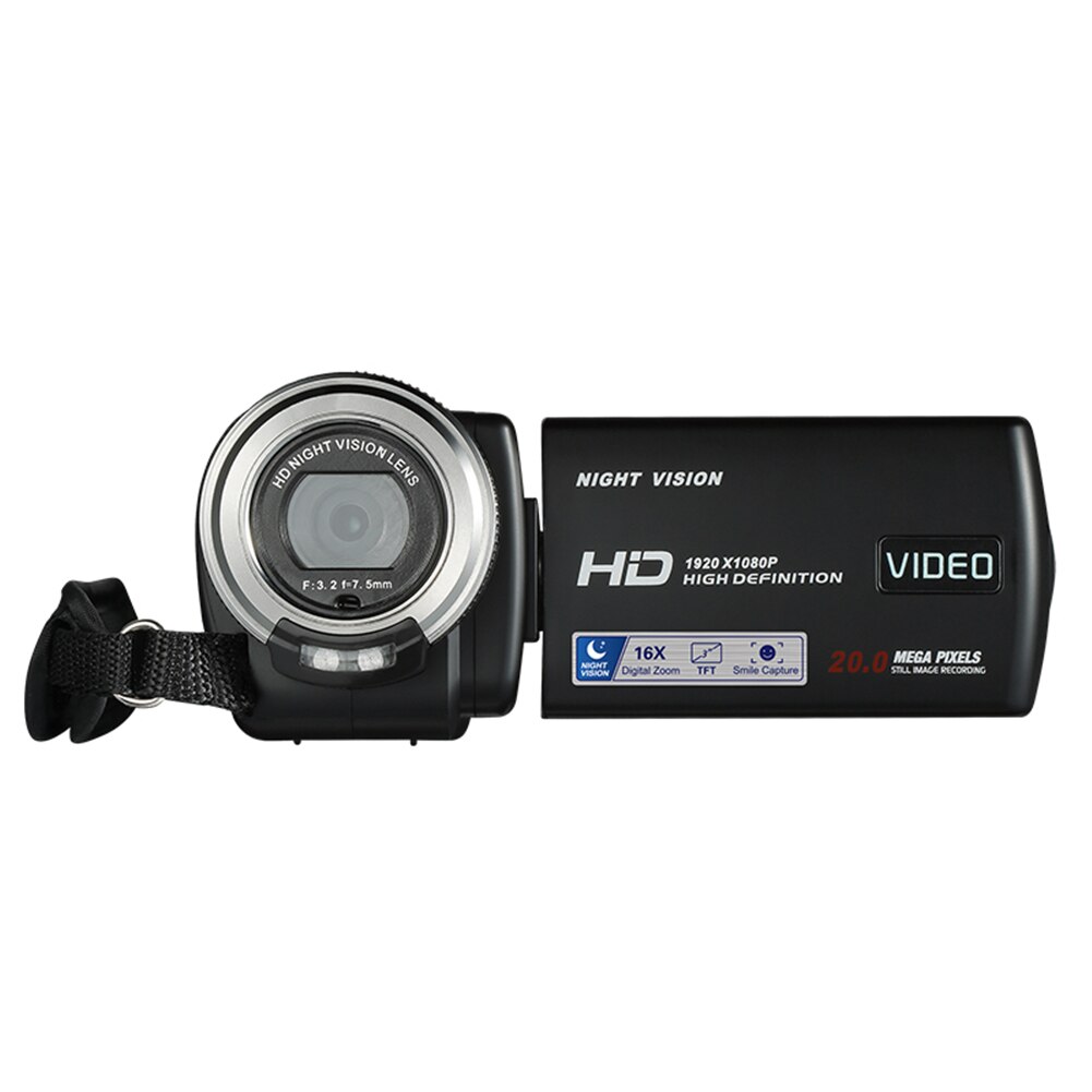 Mit Mikrofon FHD 1080P Tragbare 30fps Fotografie Vlogging Fernbedienung Outdoor Video Kamera 16X Digital Zoom Camcorder