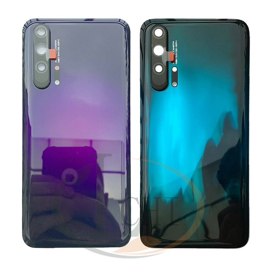 Original Für Huawei Honor 20 Profi Batterie Abdeckung Tür Zurück Gehäbenutzen Hinten fallen Für Honor 20 Batterie Abdeckung Tür Mit objektiv Ersatz