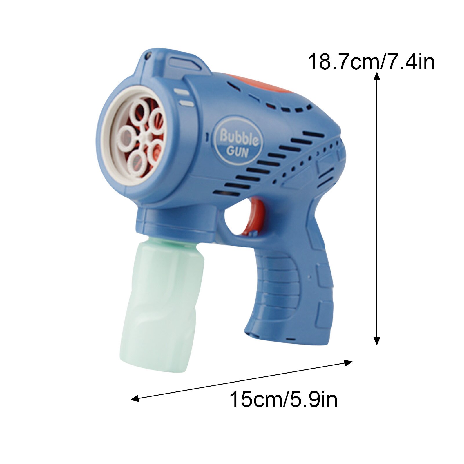 Nuovo lampeggiante illumina bambini spazio a cinque fori macchina per bolle magiche giocattoli da nuoto estivi forniture per matrimoni regalo di compleanno creatore di bolle