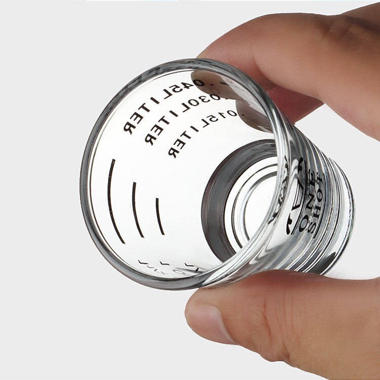 30/60/90 ML Glass Measuring Cup Espresso Shot Glass Liquid Glass Ounce Cup With Scale Kitchen Measure Tool Supplies: black / 30ml