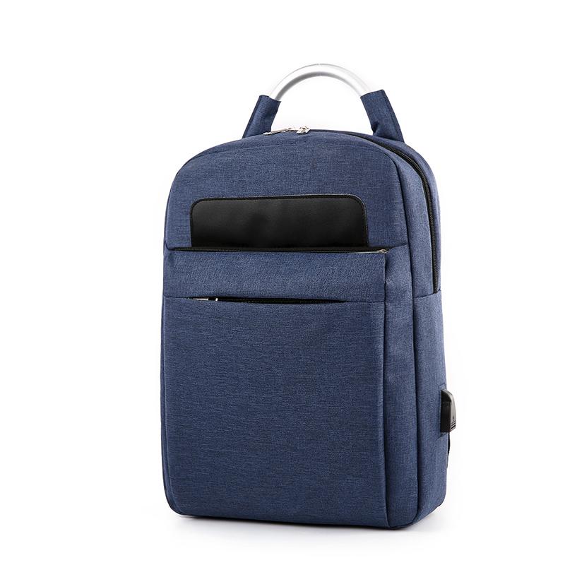 Backpack Men School Backpack Outdoor MultiFunction Shoulder Bag Computer Male Business Travel Bagpack School Bags: Blue