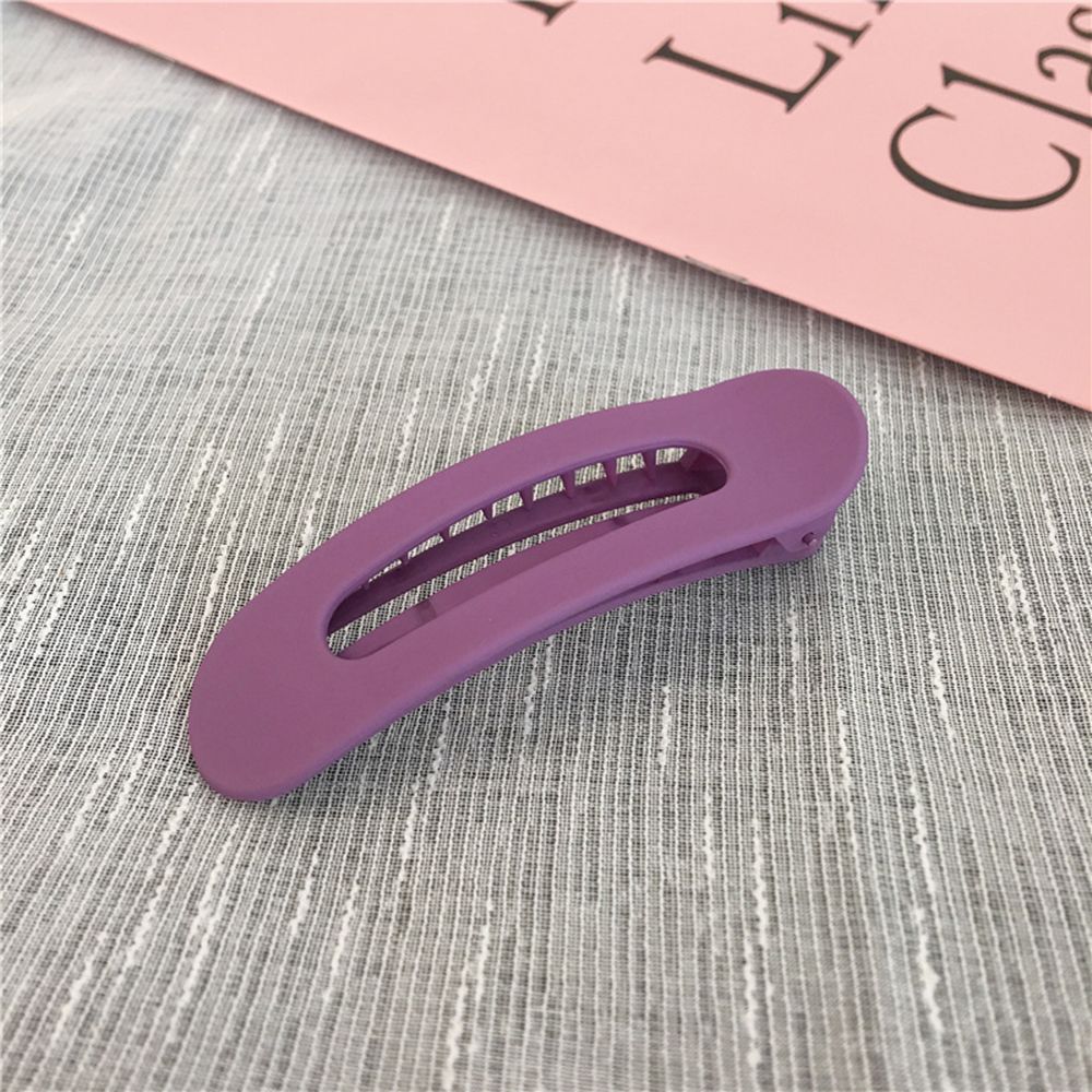 Pinzas grandes para cabello para mujer, horquillas de acrílico de estilo japonés, accesorios para el cabello, Color sólido: Purple