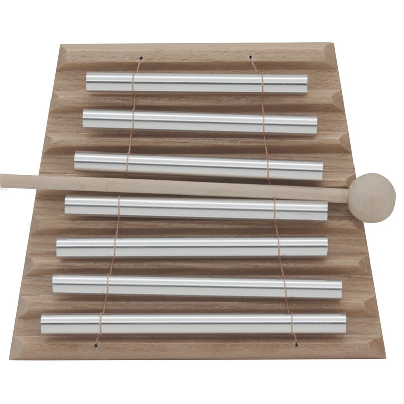 Wind Chimes Learning Instrument Chime Percussion Chime Wind Bell 7-Tone Chimes Educational Instrument with Mallet Percussion
