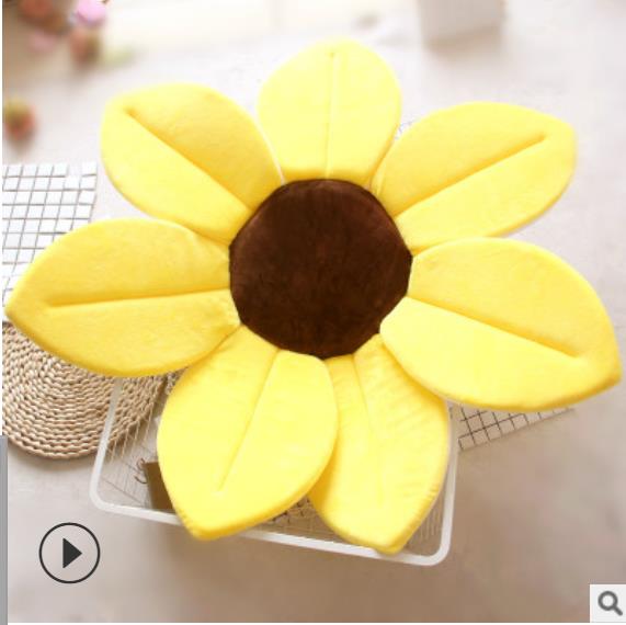 Newborn Baby Bathtub Foldable Blooming Bath Flower Bath Tub for Baby Blooming Sink Bath For Baby Play Bath Sunflower Cush: 1