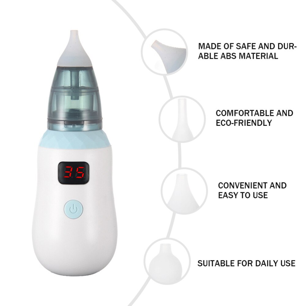 1Pc Elektrische Neusreiniger Neus Schoner Neuszuiger Zachte Neuszuiger Voor Infant Kids Peuter Baby
