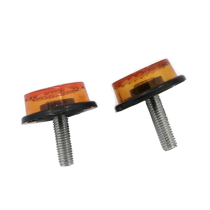 2pcs 6MM Rectangle Reflector Reflective placard pads Warning Safety Plate Stickers sign RV ATV Quad Motorcycle Dirt Bike Scooter