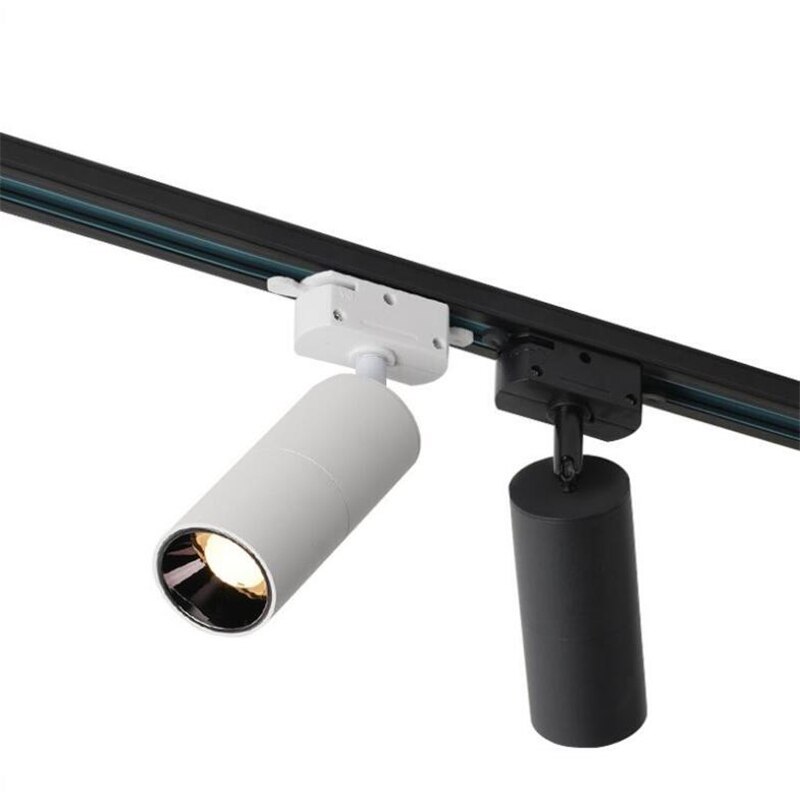 COB 10W 15W Led Spoor licht aluminium Plafond Spoor verlichting Spot Rail Spots Vervangen Halogeen Lampen Dimbare AC85-265V