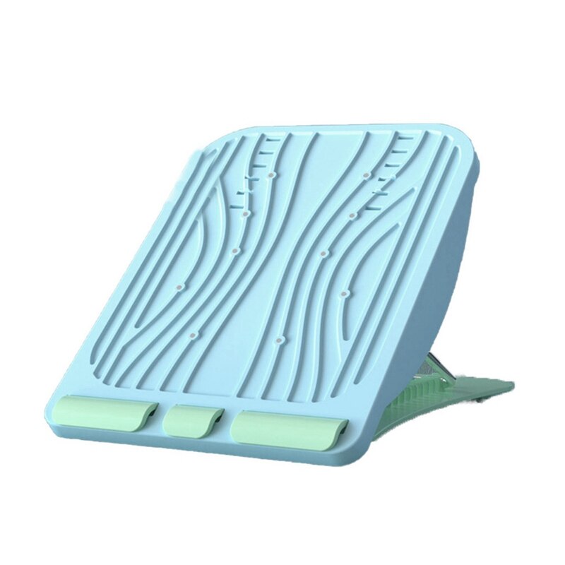 ELOS-Anti-Slip Adjustable Yoga Stretch Board Balance Board Tension Plate Yoga Indoor Stretch Adjustable Stretch Board: Blue