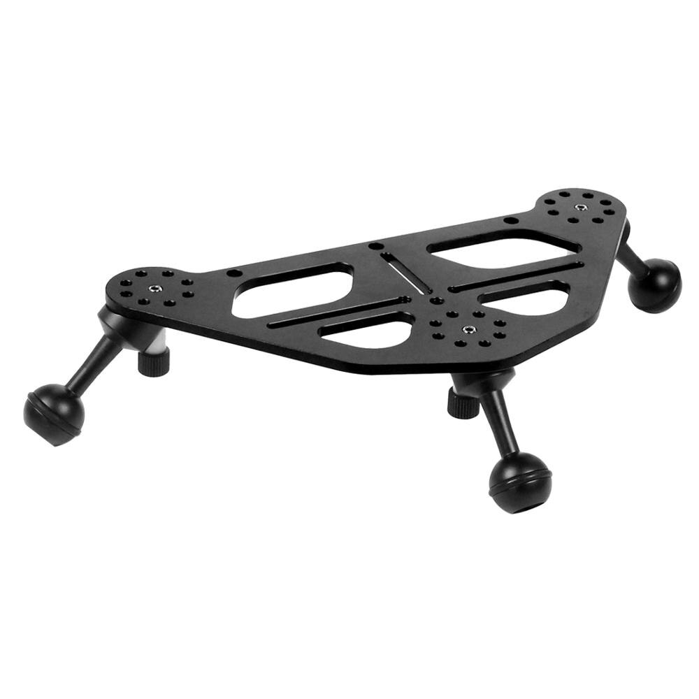 Upgrade Diving Tray Video Triangular Stabilizer Gimbal Tray Rig Bracket Mount for Underwater Light Stand DSLR Camera Tripod Base