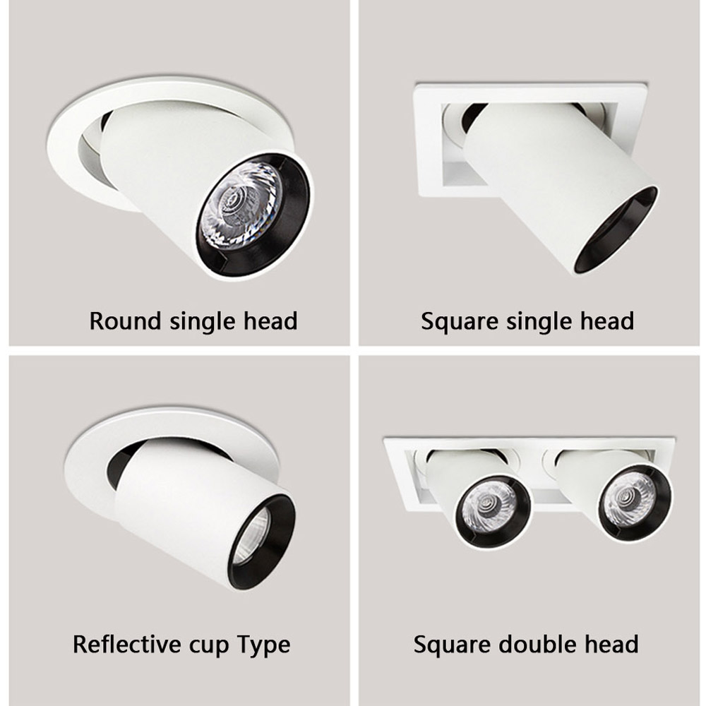Led-downlight dimbar 110/220v spotlampor 5/7/12w downlights taklampa infälld spotbelysning för hemmet kök butik