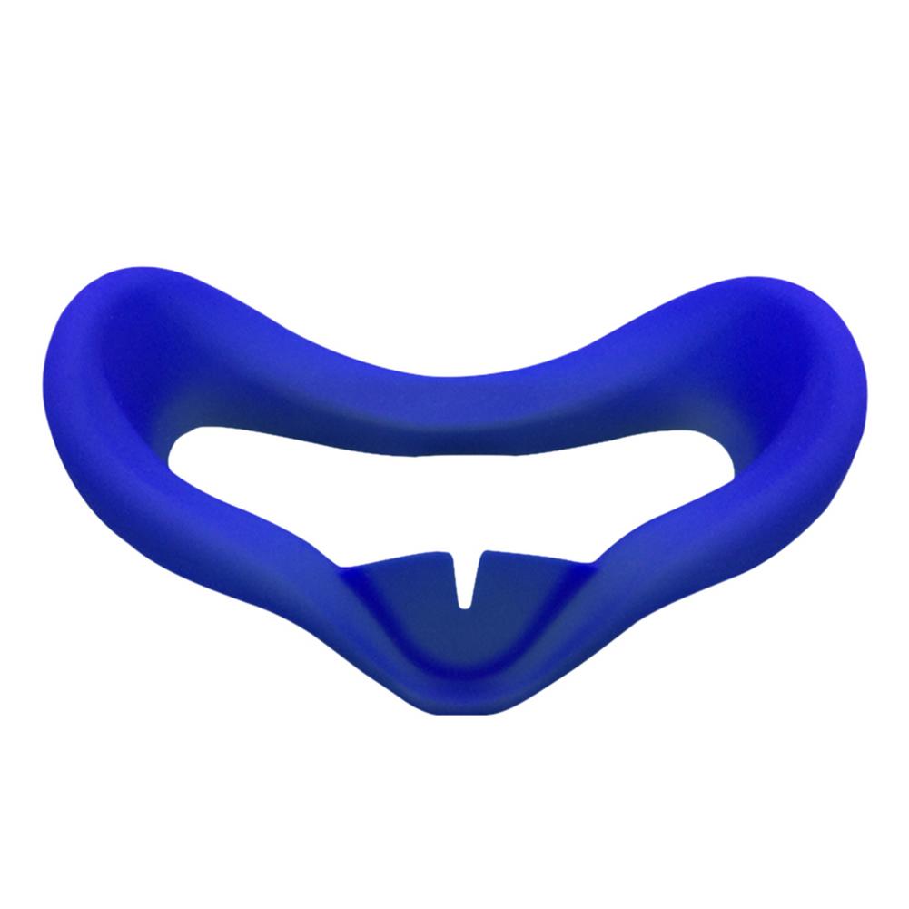 Silicone Face Cover For Oculus Quest 2 VR Anti-Sweat Prevent Light Leakage Washable Eye Pad Cap Premium Protective Accessories: Blue