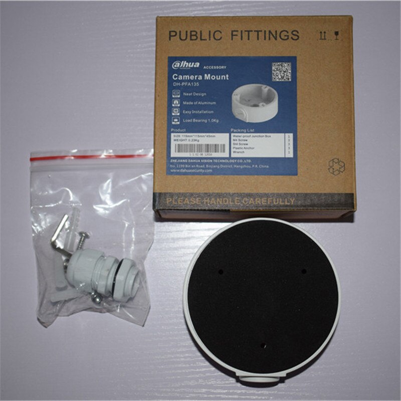 DAHUA Original IP Camera Bracket PFA135 Junction Box CCTV Accessories Aluminum