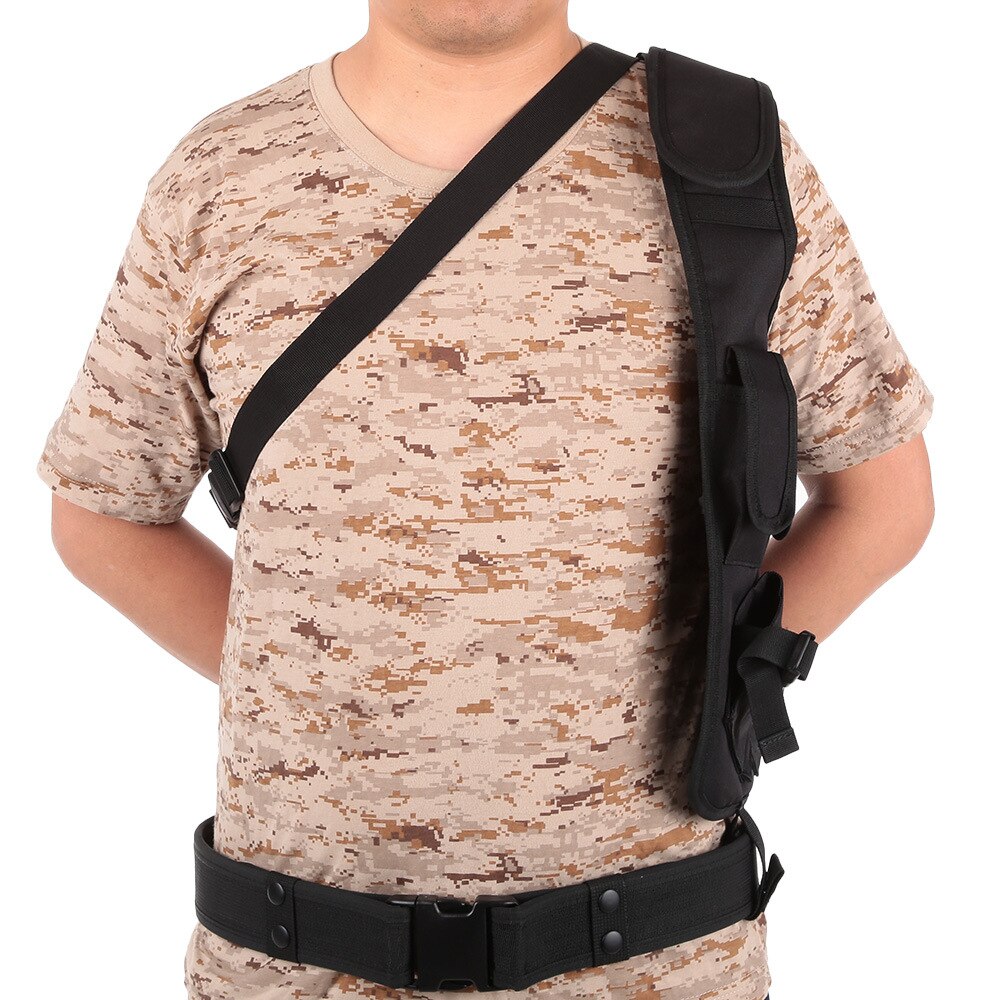 Funda de pecho táctica oculta multifuncional para hombre, bolsa de almacenamiento de hombro de nailon antirrobo para caza al aire libre