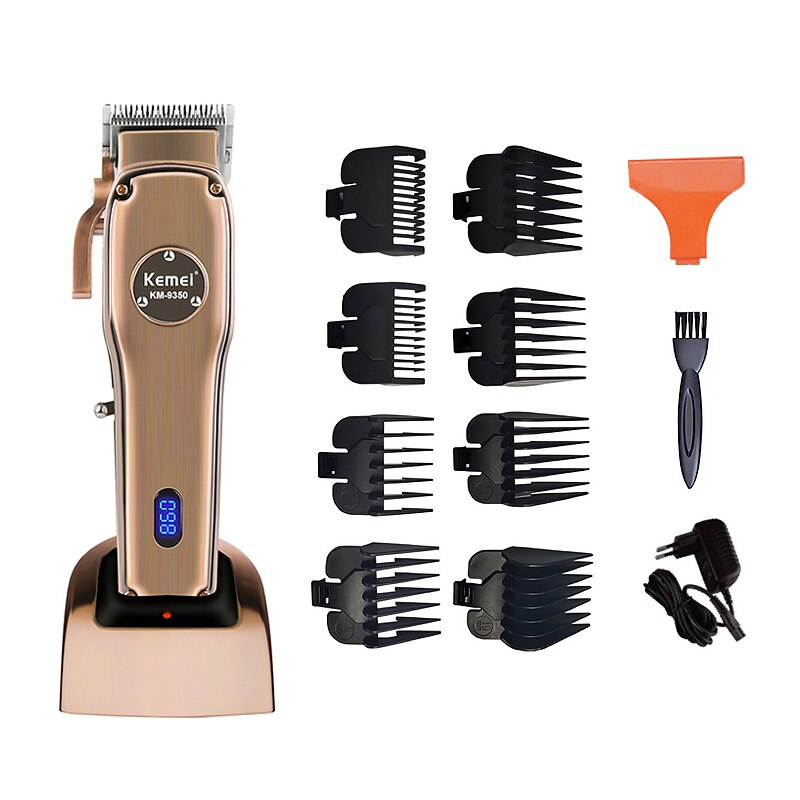 Or Rose Puissance Tondeuse À Cheveux Pour Homme Rechargeable Électrique Tondeuse À Cheveux Coupe de Cheveux Sans Fil Réglable En Céramique Lame de Machine à Raser: NO BOX