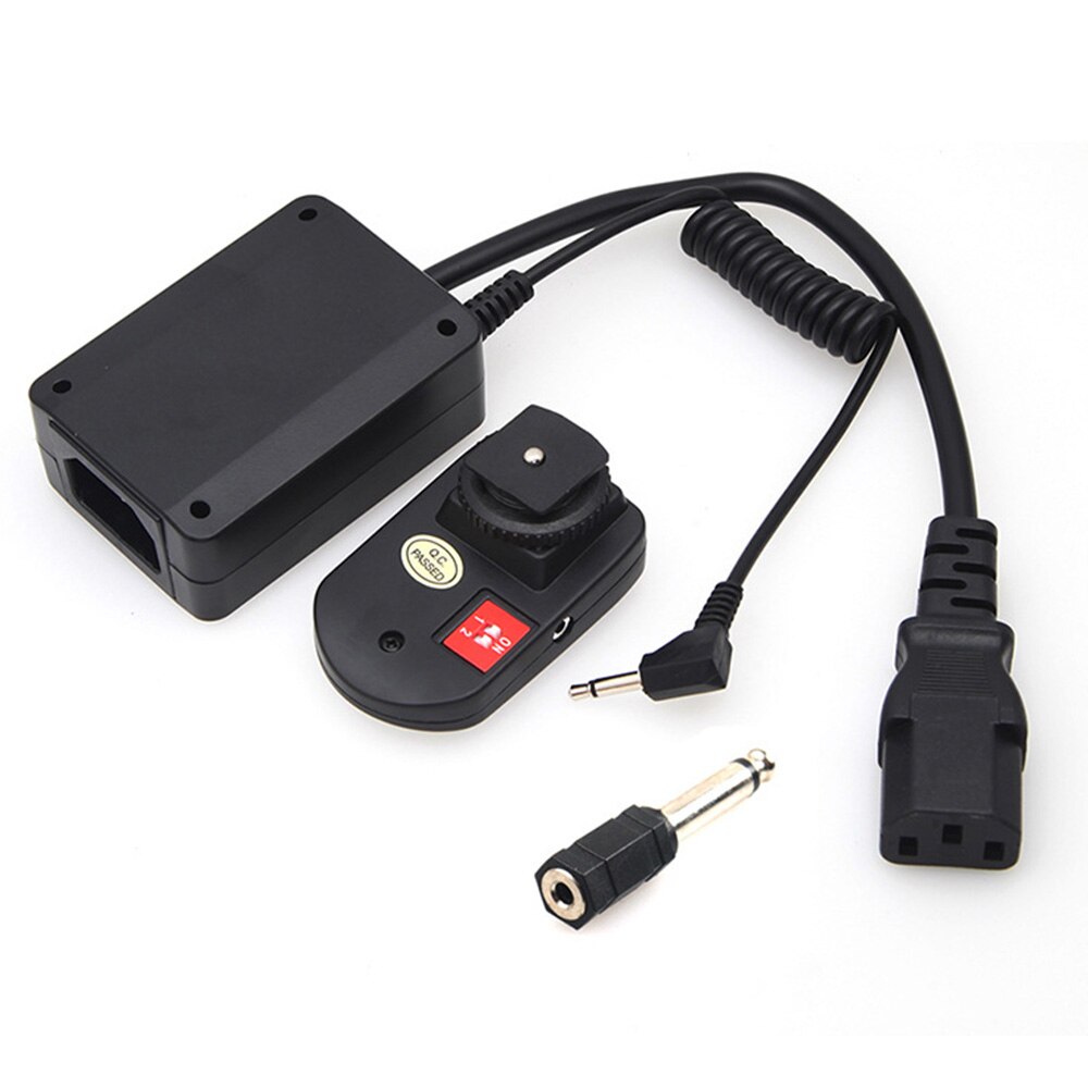 4 Channels Wireless Radio Flash Trigger Transmitter with 3.5mm to 6.35mm Adapter for Photography Studio Flash Light Accessaries