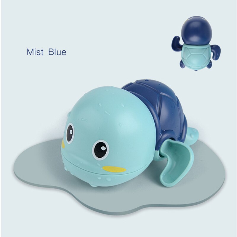 Baby Bath Toys Boy Girl Cartoon Duck Tortoise Clockwork Dabbling Shower Water Toy For Bathroom Bathtub Beach Game Baby Toy