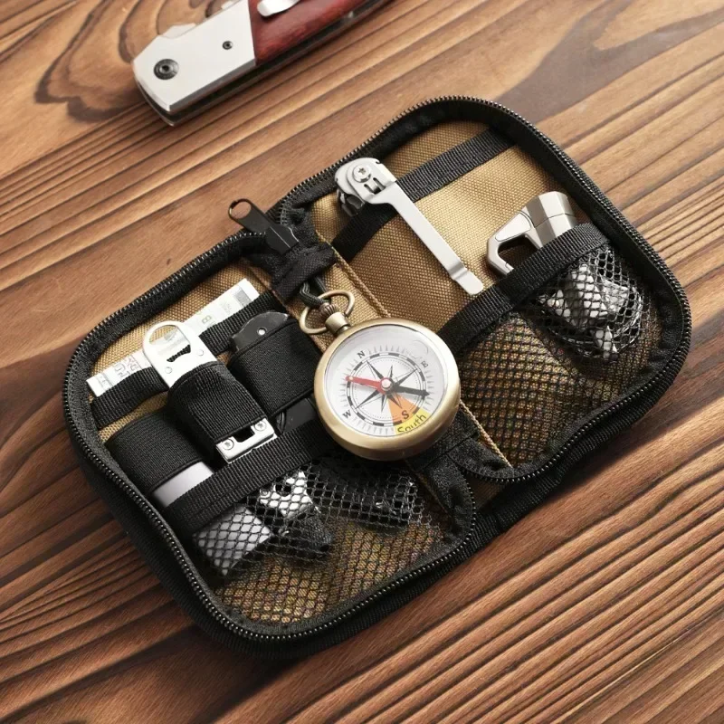 Outdoor Kit Handbagage Kaarttas Portemonnee Multifunctionele EDC Gereedschap Opbergtas Mini Draagbare Dagelijkse Tas